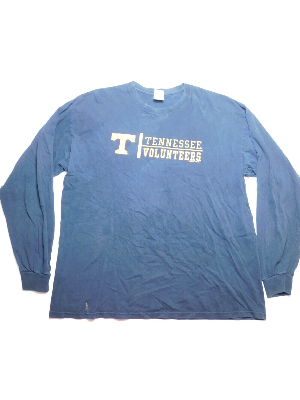 Tennessee Volunteers Long Sleeve Shirt Mens XL Blue Gildan UT Vols Football Tee
